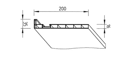 vinyPlus Dachrandpaneel 200